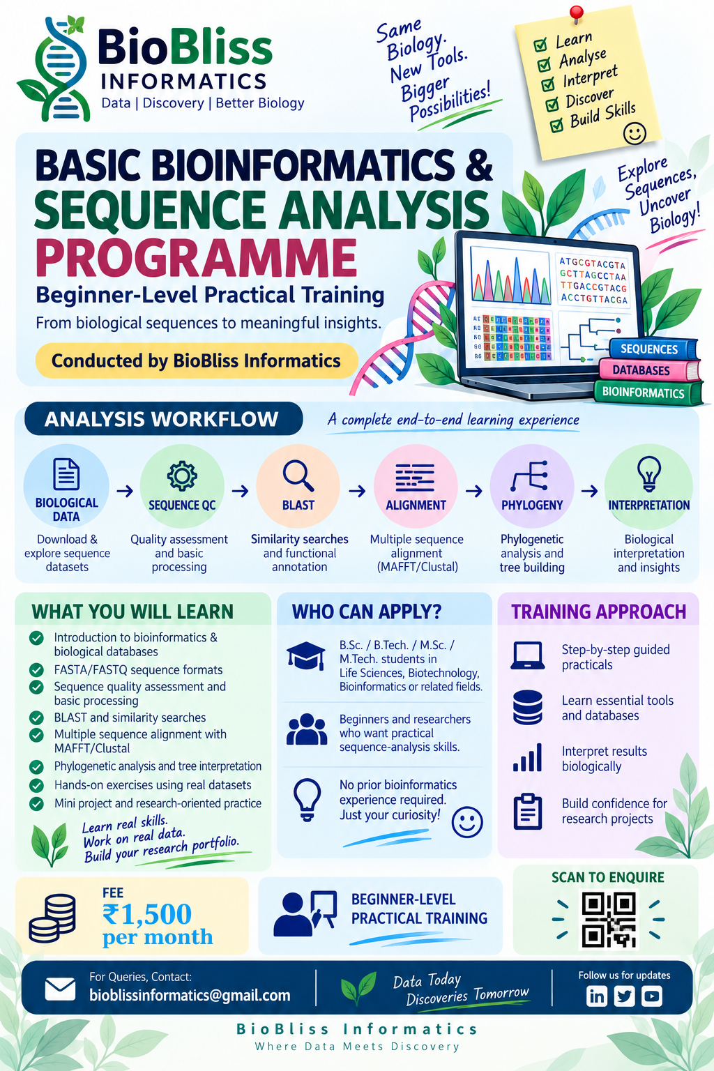 Basic Bioinformatics and Sequence Analysis Programme