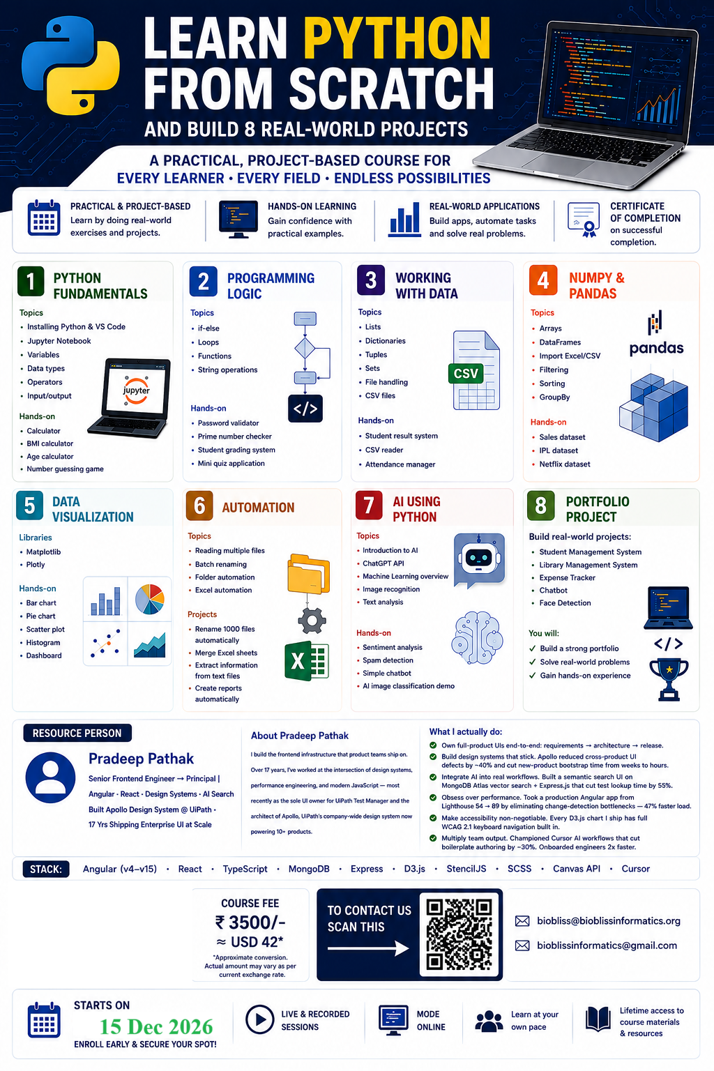 Python for Bioinformatics and Life Sciences